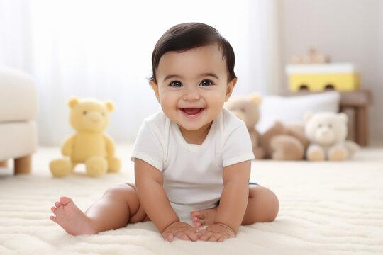 Baby smiling